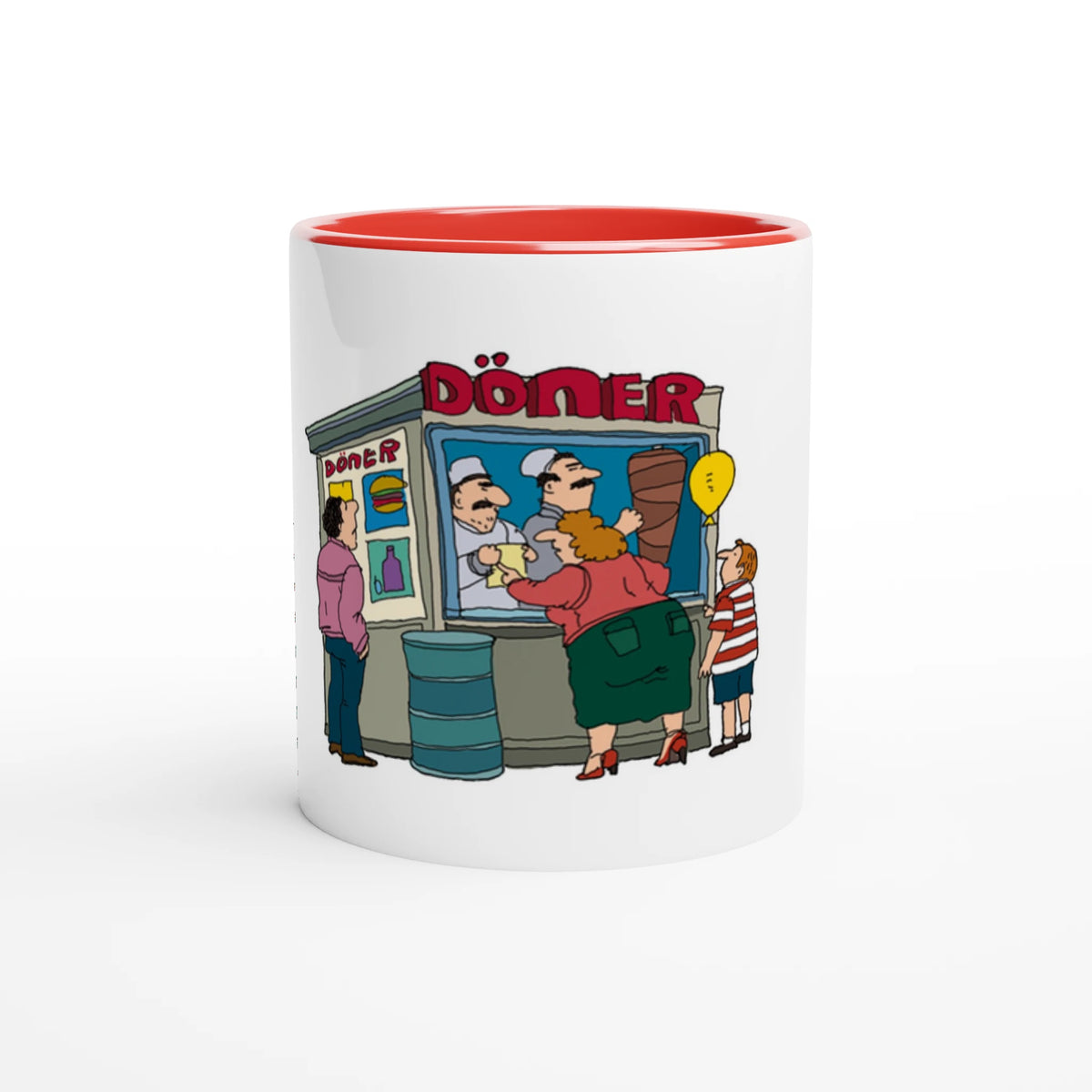 Berlin Mug - The Döner Kiosk, hand-drawn by Natascha Schwarz