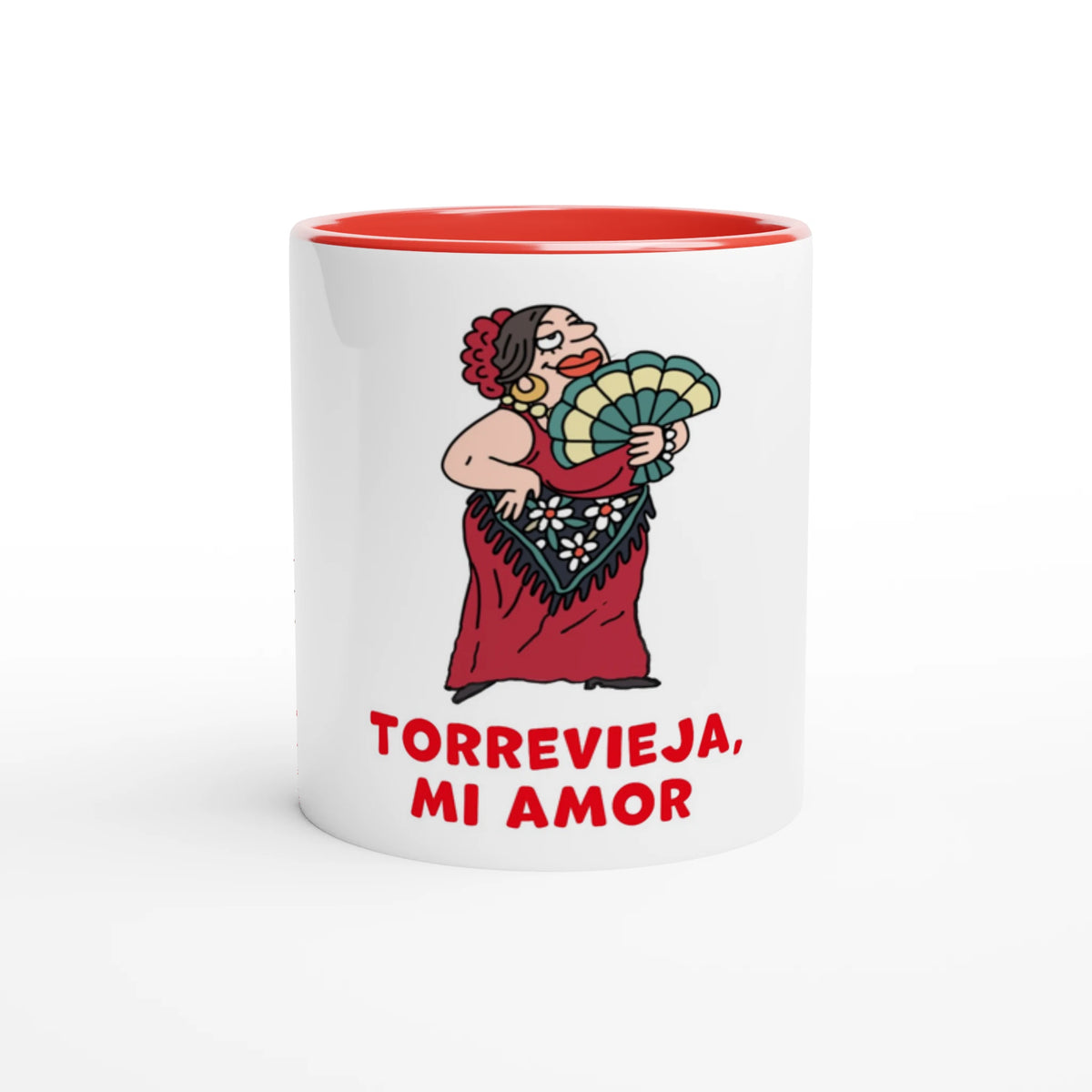 Torrevieja Tasse - Die Flamenco-Dame, handgezeichnet von Natascha Schwarz