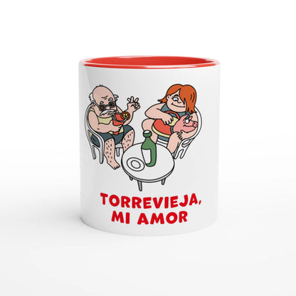 Torrevieja Tasse - Zeit für Vino, handgezeichnet von Natascha Schwarz