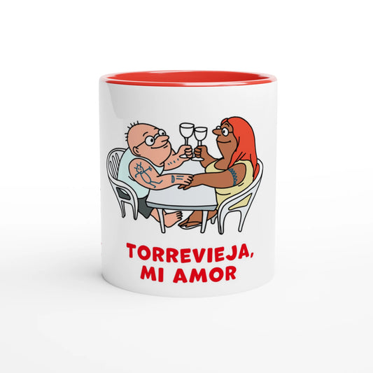 Torrevieja Mug - Cheers!, hand-drawn by Natascha Schwarz