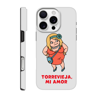 Torrevieja Handyhülle - Señora beim Bummeln, handgezeichnet von Natascha Schwarz