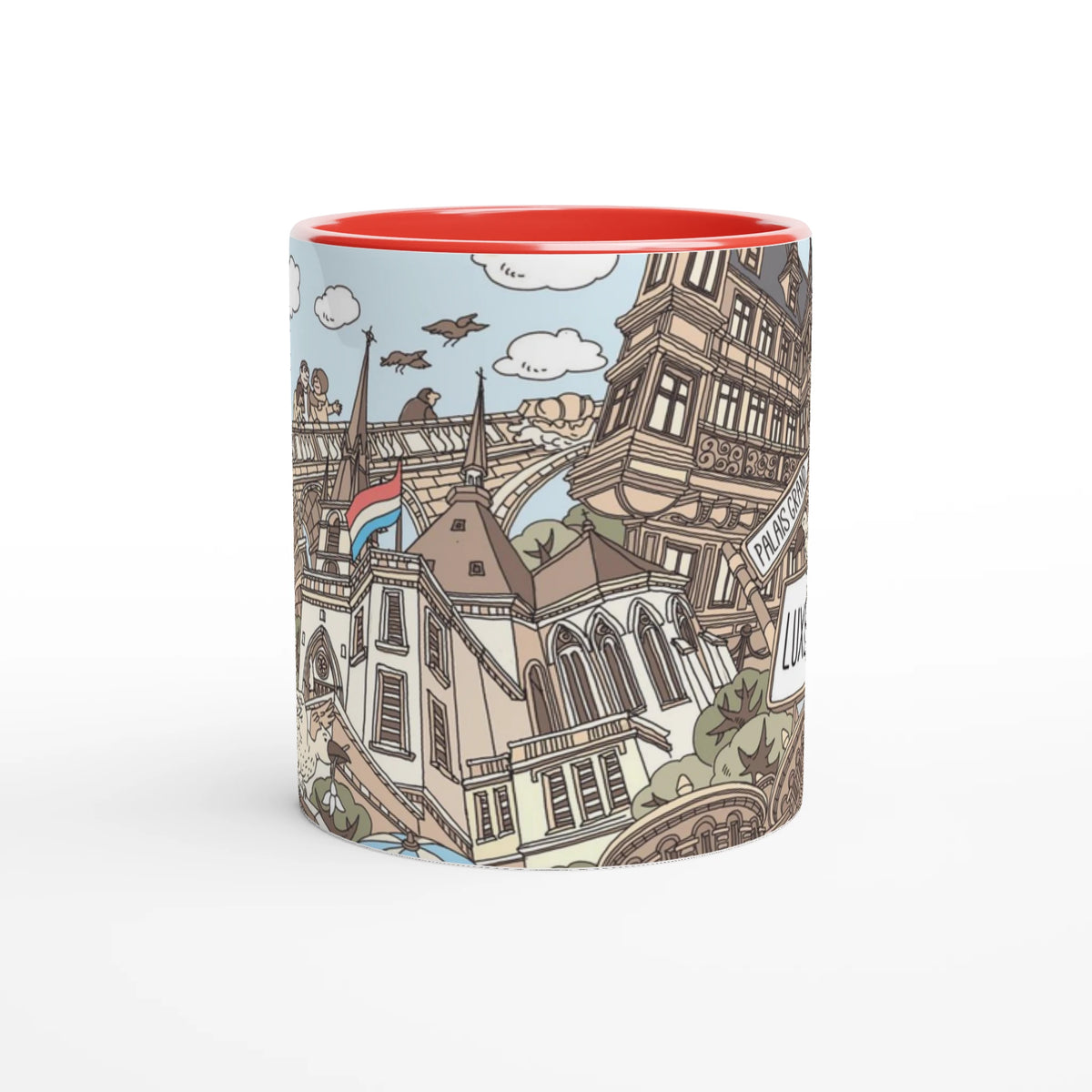 Luxemburg Tasse, handgezeichnet von Natascha Schwarz