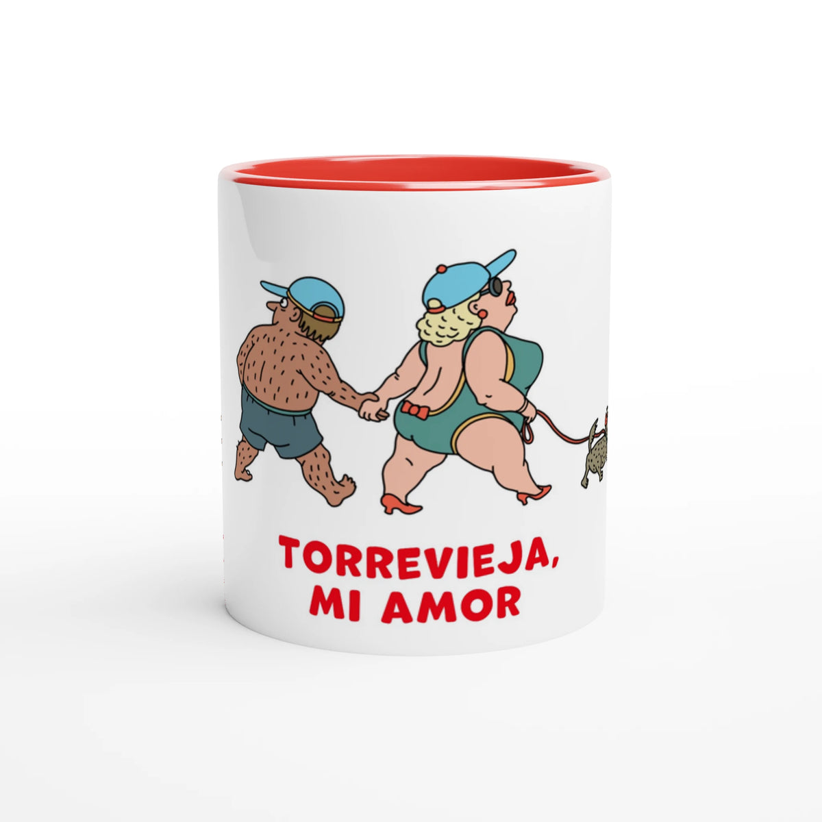 Torrevieja Tasse - Strandspaziergang, handgezeichnet von Natascha Schwarz