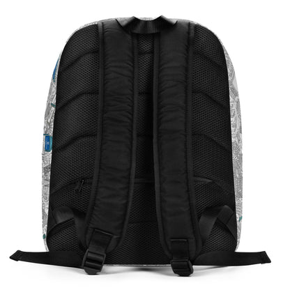 Berlin Mitte Rucksack - Schwarz-Weiß, Bild 4
