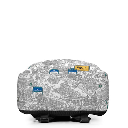 Berlin Mitte Rucksack - Schwarz-Weiß, Bild 5