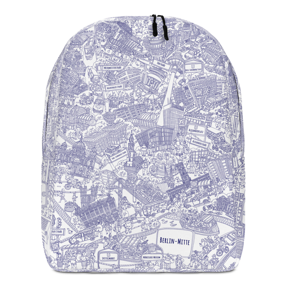Berlin Mitte Rucksack - Kugelschreiber, handgezeichnet von Natascha Schwarz