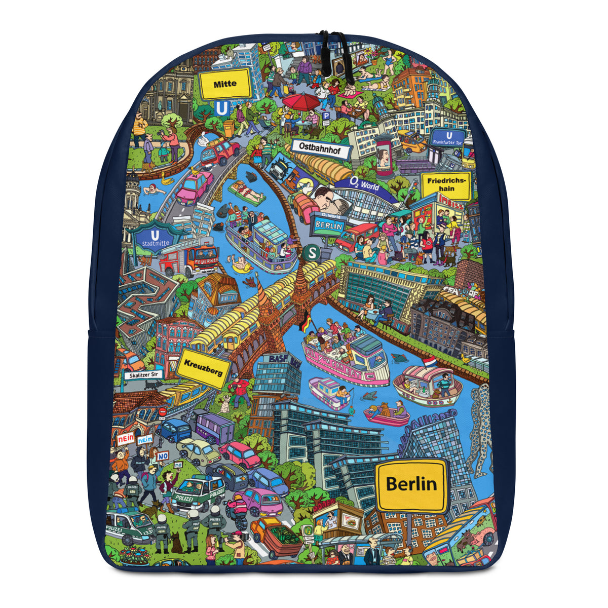 Berlin Rucksack - Farbedition, handgezeichnet von Natascha Schwarz