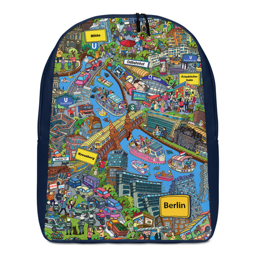 Berlin Rucksack - Farbedition, handgezeichnet von Natascha Schwarz