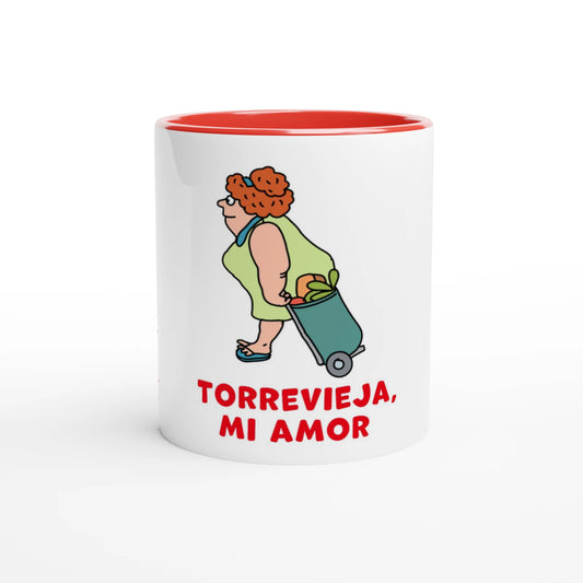 Torrevieja Mug - Market Day, hand-drawn by Natascha Schwarz