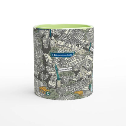 Berlin Mitte Tasse, handgezeichnet von Natascha Schwarz