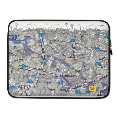 Berlin Mitte Laptophülle - Schwarz-Weiß, Bild 2