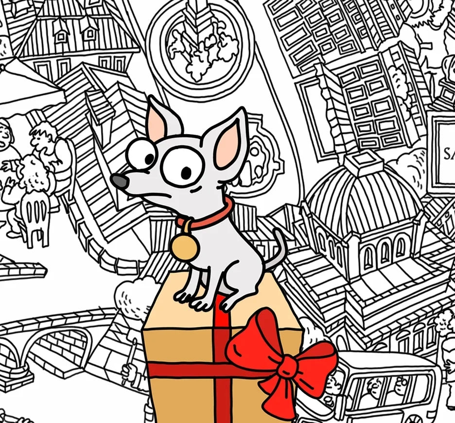 Urban Cartoonery Gift Card, hand-drawn by Natascha Schwarz