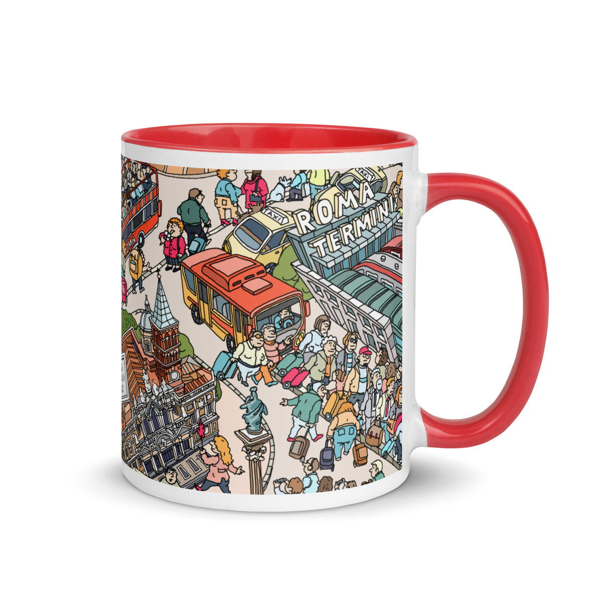 Rom Tasse - Farbedition, handgezeichnet von Natascha Schwarz